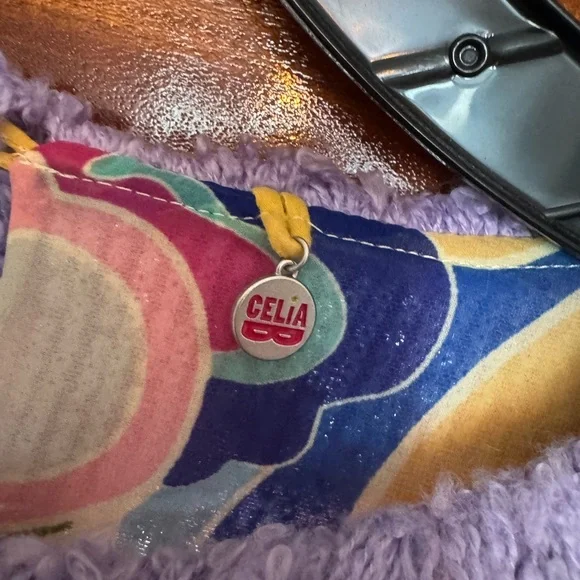 CeliaB Sequin Caftan + Purple Fringe, Size L - Picture 4 of 6